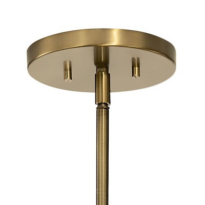 Tolani 12-Light Brushed Natural Brass Candle Chandelier