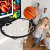 AND1 Over the Door Mini Basketball Hoop: 18x12 Shatterproof Backboard, 1 Mini Basketball & Inflation Pump - Ultimate Indoor Accessory - 3 of 4