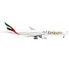 Boeing 777-300ER Commercial Aircraft with Flaps Down White with Striped Tail 1/400 Diecast Model Airplane by GeminiJets - 3 of 3