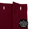Sweet Jojo Designs Shower Curtain 72in.x72in. Boho Floral Wildflower Red Orange and Blue - 4 of 4