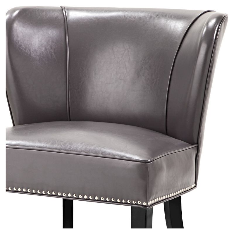 Hilton Concave Back Armless Chair Gray - Madison Park, 5 of 8