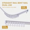 Bendable Ceiling Curtain Track Heavy - Duty Room Divider White 24 FT for Living Room Bedroom Shower RV Garage with Clips - 4 of 4