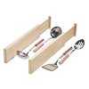 iDESIGN Renewable Wood Collection in Paulownia Wood Expandable Tall Drawer Divider Insert: Kitchen Cabinet Organizer, 17" Depth - 2 of 4