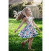 Worthy Threads Little/Big Girls' Ruffle Sleeve Tie Back Dresses - 4 of 4