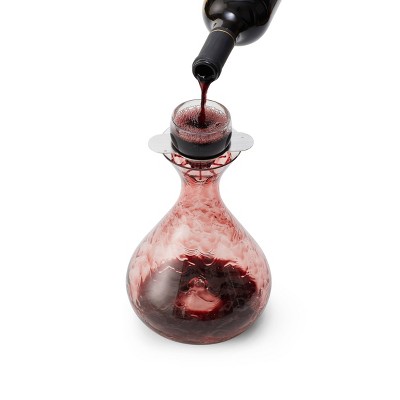 Rabbit Glass and Stainless Steel Wine Aerator with Stand