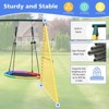 Okak 4-IN-1 Outdoor Swing with Oxford Rope, Toddler Swing with Climbing Frame and Basket Ring, Swing Set for Boys and Girls, Multicolor - 4 of 4