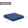 Aoodor Outdoor Chair Cushion, Fade-resistant Polyester, Removable Cover with Hidden Zipper,  Set of 2 - 2 of 4