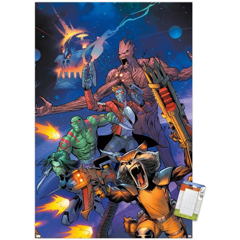 Trends International Marvel Comics Guardians of the Galaxy - Group Screaming Unframed Wall Poster Prints, 1 of 7