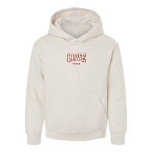 The Juniper Shop Embroidered Varsity Love Vibes Youth Graphic Hoodie - 1 of 3