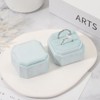 Unique Bargains Velvet Octagon Wedding Proposal Engagement 2 Slot Jewelry Storage Ring Box - 4 of 4