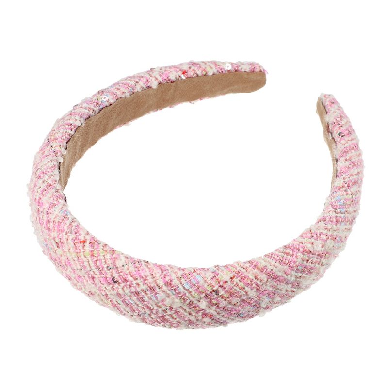Unique Bargains Women's Retro Style Fabric Headband Pink 1 Pc, 1 of 7
