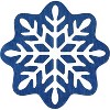 Christmas Rug Washable Snow Pattern Floor Mats, Non Shedding Low Pile Indoor Carpet - 4 of 4