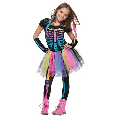 girls skeleton costume