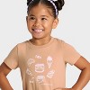 Toddler Girls' Short Sleeve Snack Connoisseur Graphic T-Shirt - Cat & Jack™ Light Brown - 2 of 4