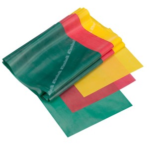 THERABAND Resistance Band Set, 5 FT, Beginner, Yellow/Red/Green, 3 Pack, Fitness - 1 of 4
