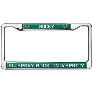 Slippery Rock University Mascot Full Size Standard License Plate Metal Frame - 1 of 4