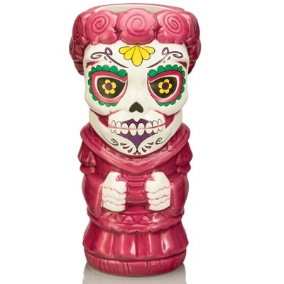 Beeline Creative Geeki Tiki Sugar Skull Woman 16 Ounce Ceramic Mug