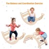 Toddler Indoor Gym Playset 3-in-1 Wooden Climbing Toys for Indoor & Outdoor with Ramp Arch Triangle Folding Climbing Toys - 4 of 4