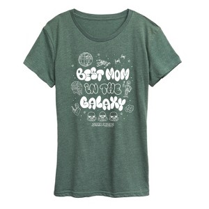 Women's - Star Wars - Best Mom in the Galaxy Short Sleeve Graphic T-Shirt - 1 of 4