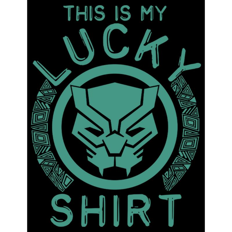 Boy's Marvel St. Patrick's Day Black Panther Lucky Shirt T-Shirt, 2 of 6