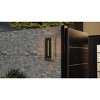 Tate Integrated LED Earth Black Outdoor Wall Lantern - 3 of 4
