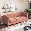 NicBex Couches for Living Room 83" Sofa Velvet Upholstered 3-Seat Couch Soft Sponges Modern Designs Sofa with Gold Legs for Apartment - 4 of 4