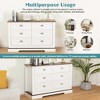 Dressers & Chests Of Drawers, Chest Of Drawers With 6 Drawers, Metal Handle, Scratch Resistant Waterproof Sideboard Console Table For Bedroom - 2 of 4