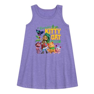 - Santiago of The Sea - Kitty Cat Crew Graphic Sleeveless Aline Dress - 1 of 3
