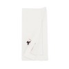 Saro Lifestyle Frosty Embroidered Snowman Napkin (Set of 6), White, 20"x20" - 2 of 3