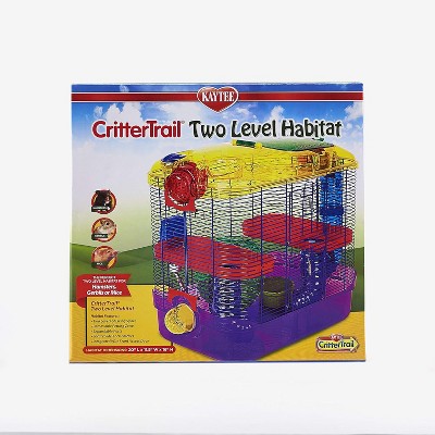 Colorful Two-Level Hamster and Gerbil Habitat Starter Kit