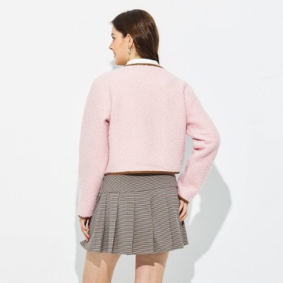 Женские куртки Wild Fable Women's Faux Horn Toggle Fleece Jacket - Wild Fable™ Pink S — фото 2