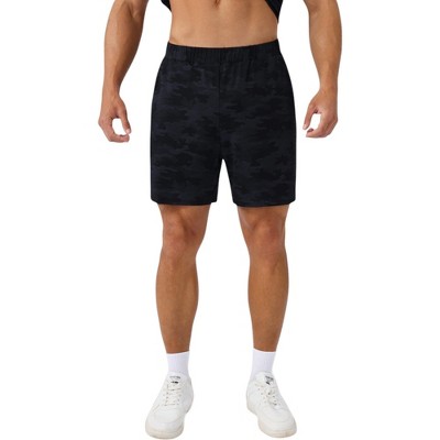 Anna-Kaci Active Men's Printed Athletic Shorts with Elastic Waistband and Side Pockets