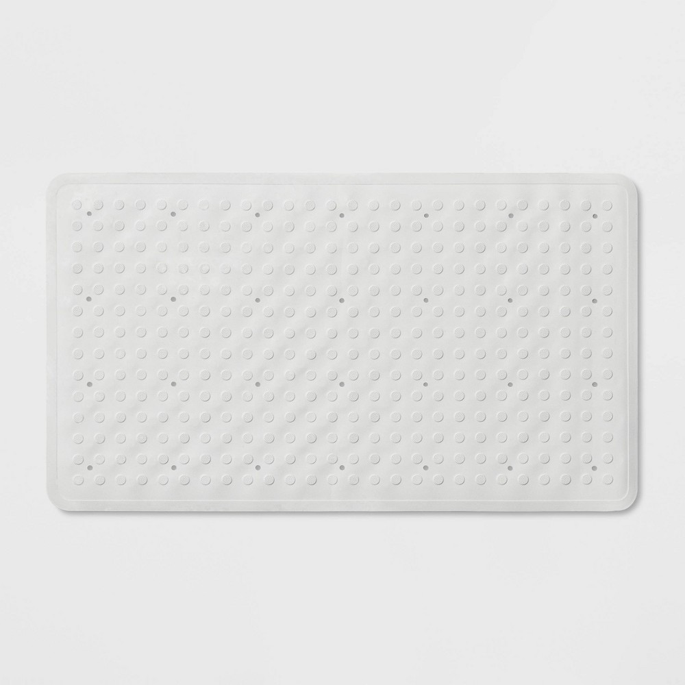 Photos - Bath Mat 28"x16" Rubber  White - Made By Design™