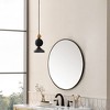 James Martin Vanities Rohe 30" Round Mirror, Matte Black - 3 of 4