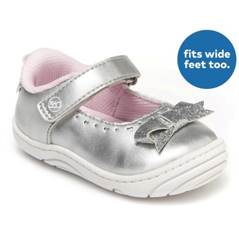 Stride Rite 360 Kids Unisex Erica Mary Jane | 3.5 | Silver : Target