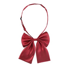 Allegra K Women's Pre-Tied Bowknot Adjustable Neck Solid Color Bow Tie - 1 of 4