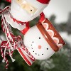 2.25"H Sullivans Christmas Whimsy Christmas Mug Ornaments Set of 2  Red-White - 2 of 2
