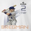 MLBPA Men's Bregman Pw Houston Astro Team Spirit Alex Bregman Long Sleeve Graphic Cotton Pullover Sweatshirt - White L - 2 of 4