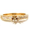 Pompeii3 1/2ct Diamond Engagement Ring 14K Gold Setting Mount - 2 of 4