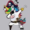 Men's Design By Humans Dabbing Dance Pirate Unicorn Gifts Funny Halloween Costume Gift By lukesstore Tank Top - 2 of 4