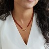 Ross-Simons 6-6.5mm Carnelian Bead Toggle Clasp Necklace in 18kt Gold Over Sterling - 2 of 4