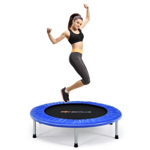 New-Bounce Mini Trampoline - Foldable Trampoline for Children and Adults -  Fitness Rebounder Trampoline - Holds Up to 150-220 Lbs