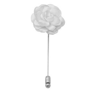 Men's Solid Color Rose Floral Lapel pin - 1 of 3