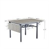 CIPACHO Folding Dining Table, 1.2 inches thick table top, for Dining Room, Living Room, Grey, 63.2'' L x 35.5'' W x 30.5'' H. - 2 of 4