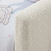 Vynxaria Twin Size Upholstered Platform Bed with Adorable Rabbit Ear Headboard & Safety Rail - 3 of 4