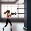 VEVOR Wall Mount Boxing Spinning Bar, Adjustable Punching Spinning Bar, Boxing Speed Trainer with Gloves, Black Reflex Boxing Bar - 2 of 4