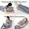 FONTOI Multi-Functional Bed Pillow Ergonomic Spinal Posture Support for Comfort and Relaxation Ideal for Reading and Resting Bedroom, 14.1"*9"*23.6" - 3 of 4