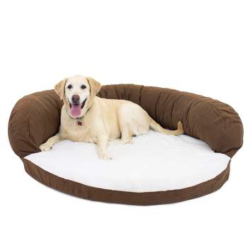 Carolina Pet Company Ortho Sleeper Bolster Dog Bed - Chocolate