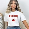 Simply Sage Market Women's Rockin' Christmas Tree Short Sleeve Garment Dyed Tee - 3 of 3