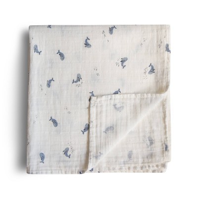 Mushie Muslin Swaddle Blanket Organic Cotton